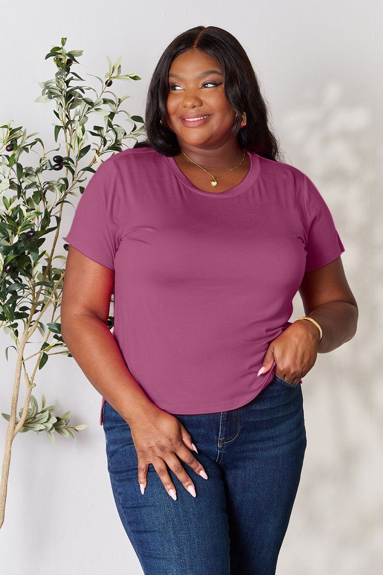 Basic Bae Full Size Round Neck Short Sleeve T-Shirt - MyEmpired
