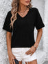 Mandy V-Neck Dropped Shoulder T-Shirt - MyEmpired