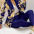 Floral Print Elegant Suit Set, Double Breasted Blazer & Slim Fit Pants Outfits, Women&