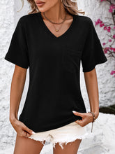 Mandy V-Neck Dropped Shoulder T-Shirt - MyEmpired