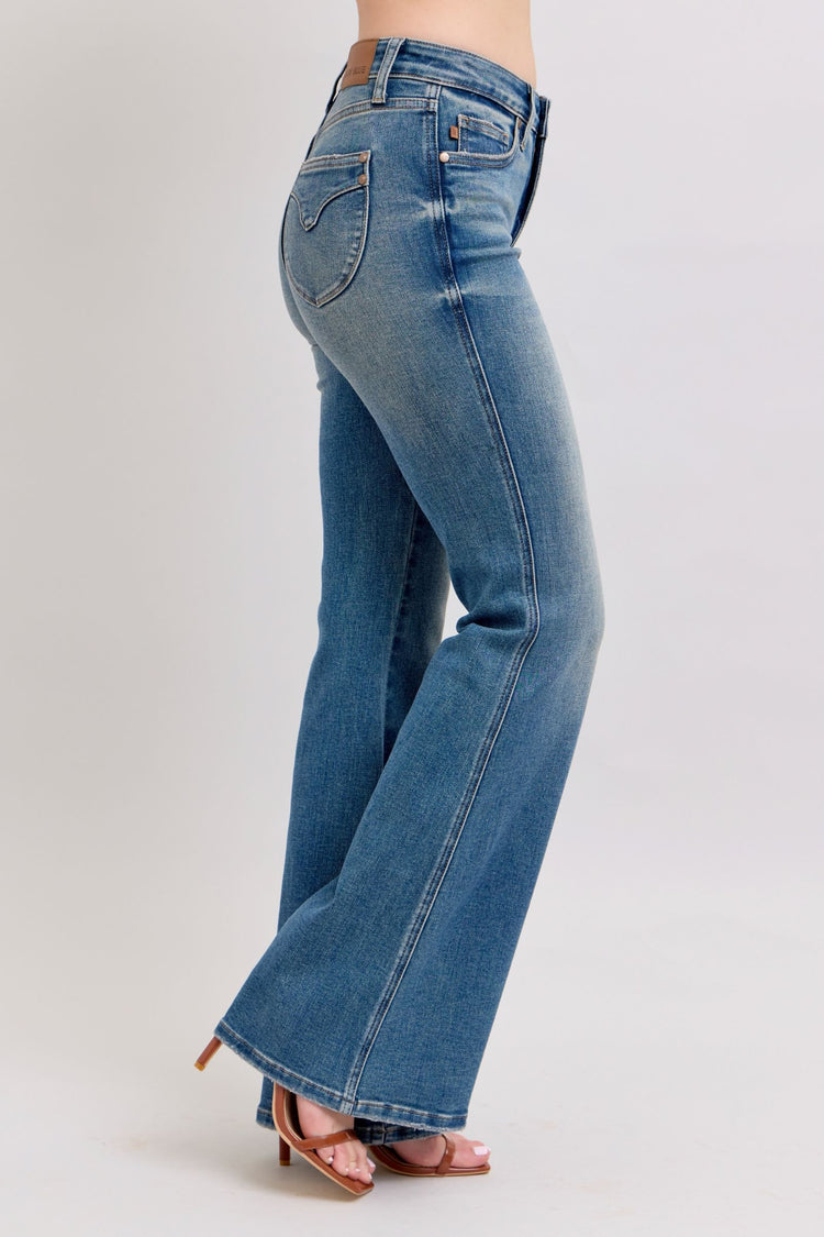 Judy Blue MR Tummy Control Vintage Wash Jeans - MyEmpired