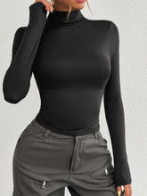 Devine Mock Neck Long Sleeve T-Shirt - MyEmpired