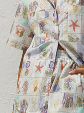 Printed Button Down Short Sleeve Top and Shorts Set - MyEmpired