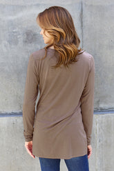 Basic Bae Full Size Round Neck Long Sleeve Top - MyEmpired