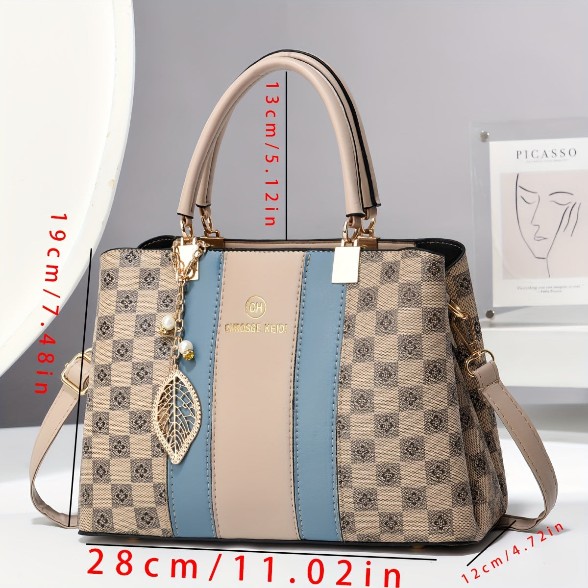 Elegant Large Capacity Tote Handbag