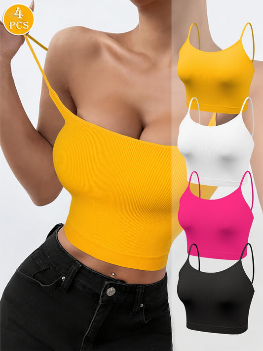 4-Pack Women's Polyamide Camisoles