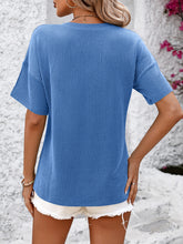 Mandy V-Neck Dropped Shoulder T-Shirt - MyEmpired