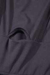 Cutout Square Neck Wide Strap Active Jumpsuit - MyEmpired