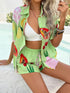 Devine Printed Button Down Shirt and Shorts Set - MyEmpired