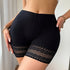 Lace Stitching Boyshort Panty, Comfy & Breathable Intimates Boxer Shorts, Women&