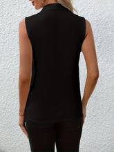 Chic V-neck Blouse, Elegant Sleeveless - MyEmpired
