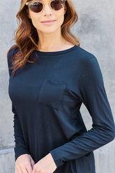 Basic Bae Full Size Round Neck Long Sleeve Top - MyEmpired