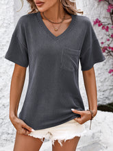 Mandy V-Neck Dropped Shoulder T-Shirt - MyEmpired
