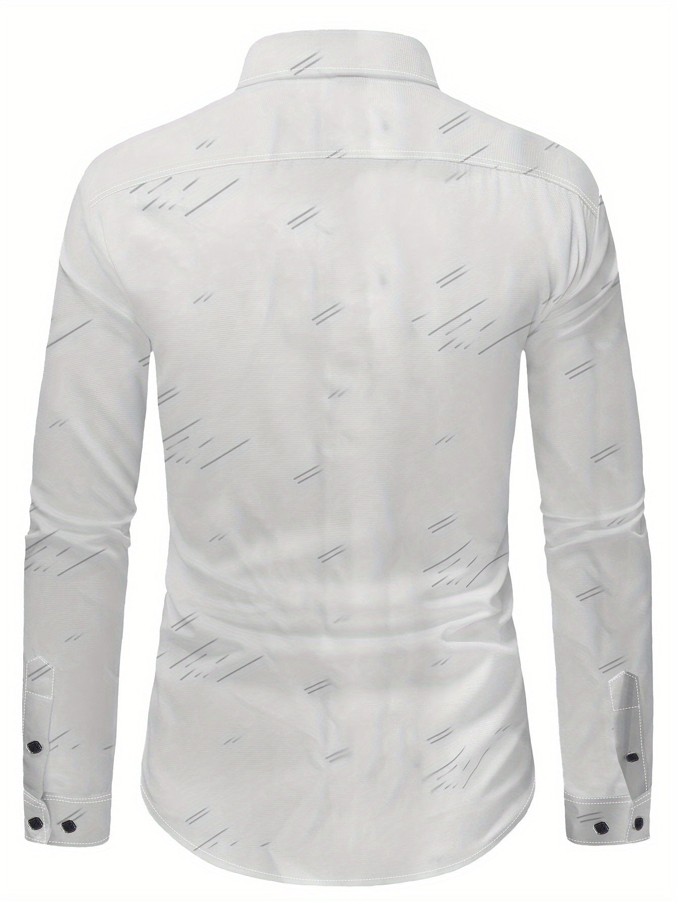 Long Sleeve Casual Button Up Shirt For Formal Occasions - MyEmpired