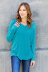 Basic Bae Full Size V-Neck Long Sleeve Top - MyEmpired