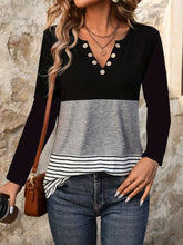 Notched Long Sleeve T-Shirt - MyEmpired