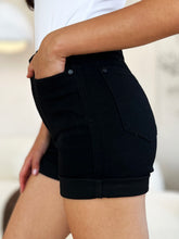 Judy Blue Full Size High Waist Tummy Control Cuffed Denim Shorts - MyEmpired