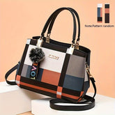 Grid Patterned Shoulder Bag - MyEmpired