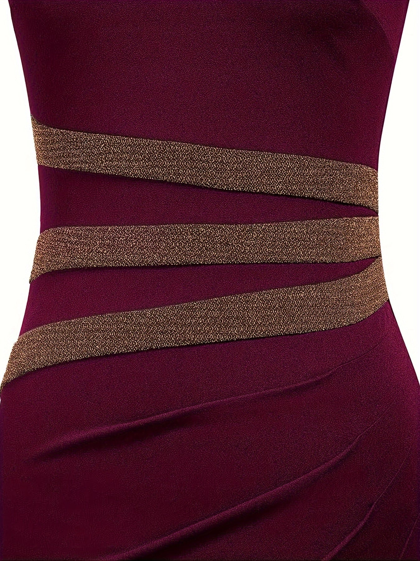 Contrast Trim Bodycon Dress