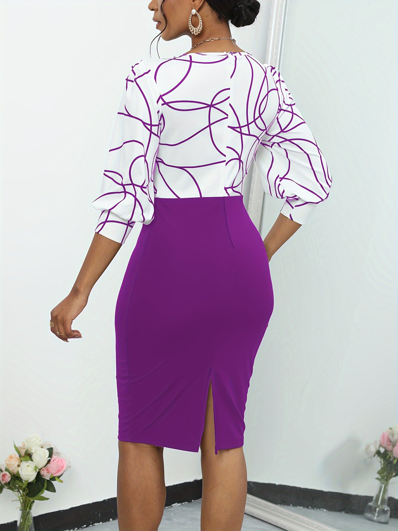 Splicing Dress - MyEmpired