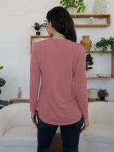 FAM-FAM Round Neck Long Sleeve T-Shirt - MyEmpired