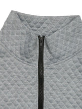 Perfee Texture Half Zip Long Sleeve Sweatshirt - MyEmpired
