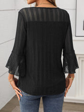 Round Neck Three-Quarter Sleeve Top - MyEmpired