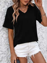 Mandy V-Neck Dropped Shoulder T-Shirt - MyEmpired
