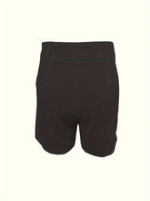 Slant Pockets High Waist Loose Shorts, Casual Solid Color Shorts For Spring & Summer, Women&
