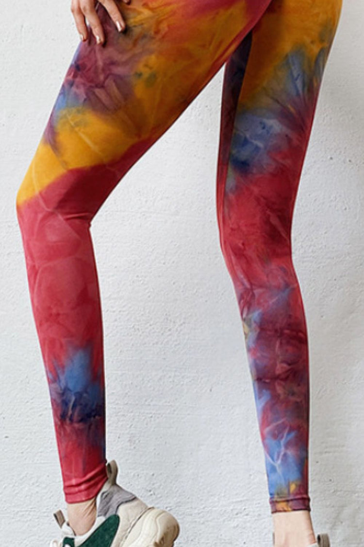 Tie-Dye High Waist Active Leggings - MyEmpired