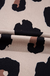 Leopard Round Neck Cap Sleeve T-Shirt - MyEmpired