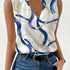 Chain Print V Neck Tank Top - MyEmpired
