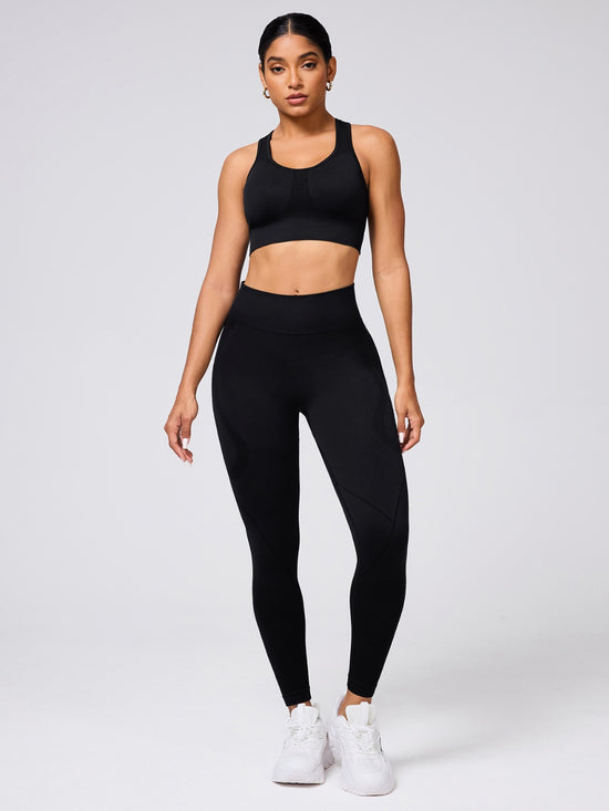 Round Neck Wide Strap Tank and Leggings Active Set - MyEmpired