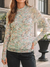 Lovelet Mock Neck Long Sleeve Top - MyEmpired