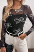 Bow Round Neck Long Sleeve Top - MyEmpired