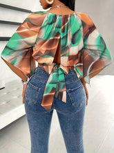 Abstract Print Off-shoulder Blouse - MyEmpired