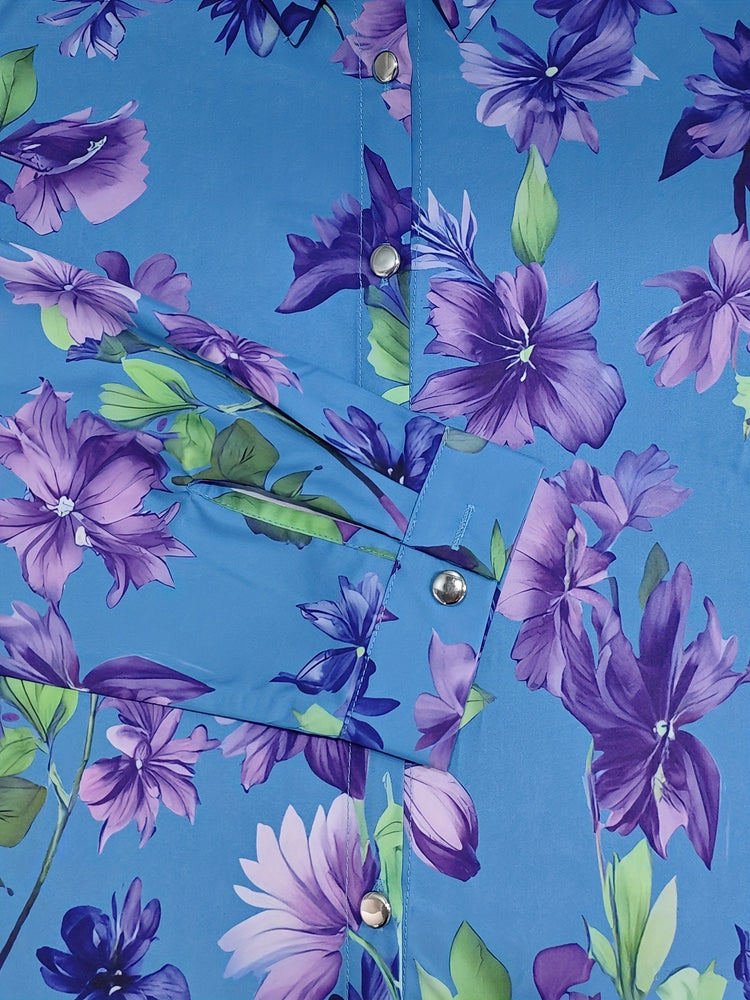 Floral Print Button Front Shirt - MyEmpired