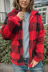 Double Take Full Size Plaid Long Sleeve Hooded Coat - MyEmpired