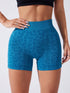 Ruched Leopard High Waist Active Shorts - MyEmpired