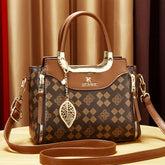Vintage PU Crossbody Bag, Retro Shoulder Bag, Women&