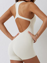 Basic Bae Cutout Racerback Sleeveless Active Romper - MyEmpired