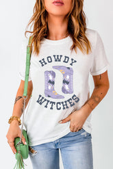Graphic Round Neck Short Sleeve T-Shirt - MyEmpired