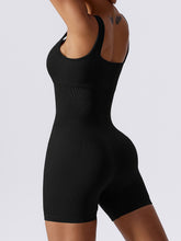 Basic Bae Ribbed Sleeveless Active Romper - MyEmpired