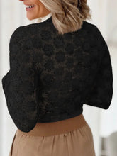 Lace Mock Neck Long Sleeve T-Shirt - MyEmpired