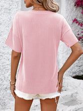 Mandy V-Neck Dropped Shoulder T-Shirt - MyEmpired