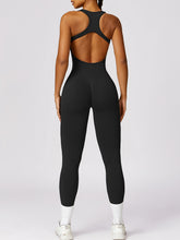 Basic Bae Sleeveless Cutout Racerback Active Jumpsuit - MyEmpired