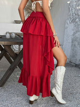 Devine High-Low Ruched Layered Skirt - MyEmpired