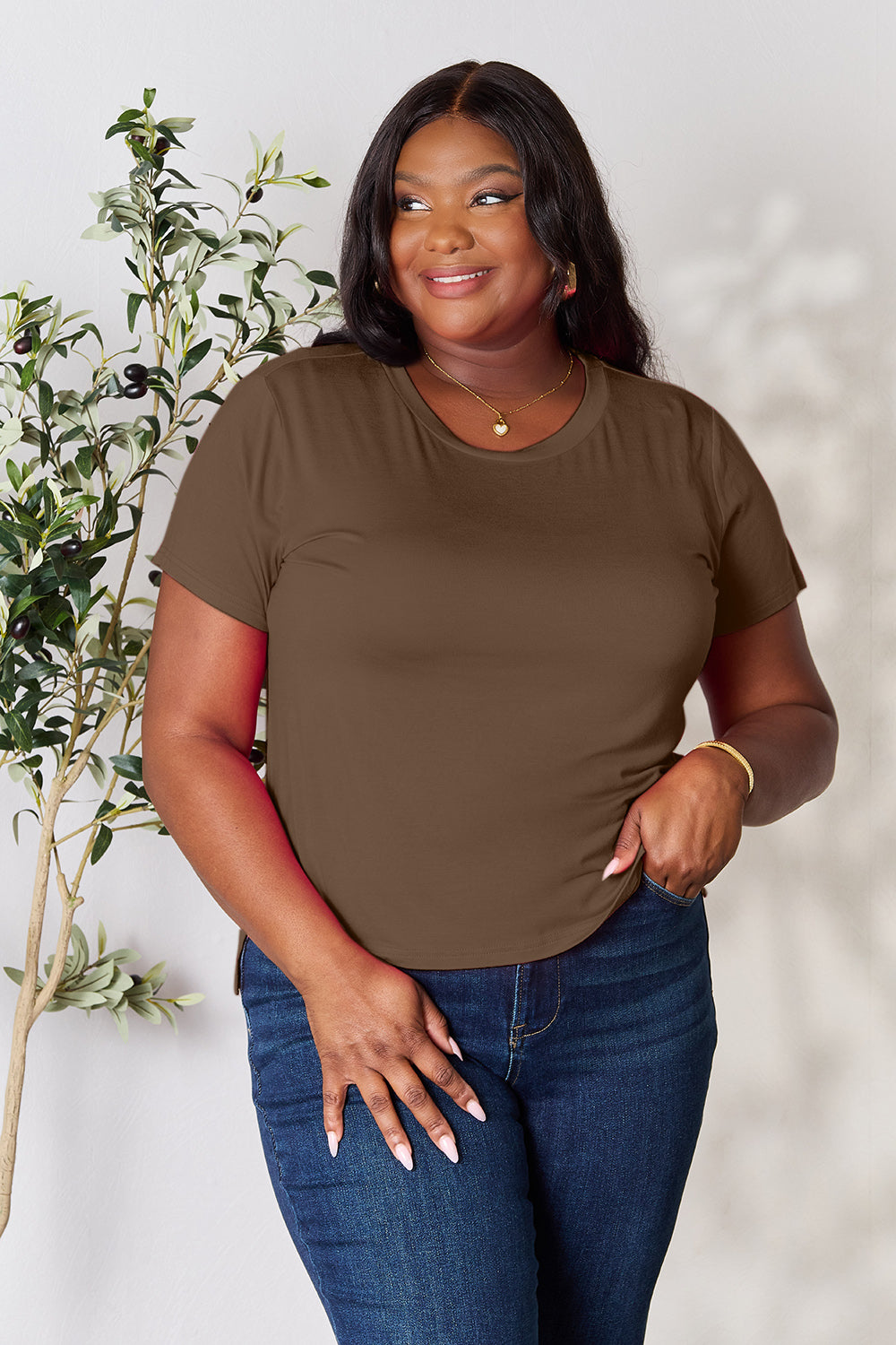 Basic Bae Full Size Round Neck Short Sleeve T-Shirt - MyEmpired