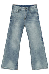 Washed High Rise Bootcut Jeans - MyEmpired