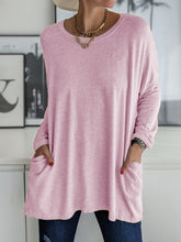 Full Size Round Neck Long Sleeve T-Shirt - MyEmpired
